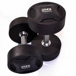 MIGHTY RUBBERED DUMBELLS 2x1-60 kg